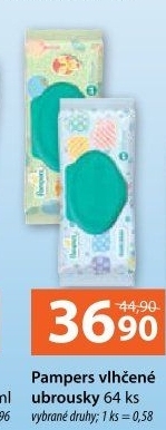 Vlhčené ubrousky dětské Pampers