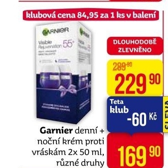 Balení krém denní a noční proti vráskám Garnier
