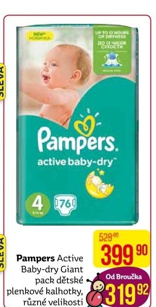 Pleny dětské Pampers Active Baby Dry