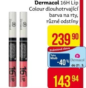 Rtěnka Lip Colour 16H Dermacol