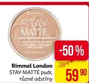 Pudr Stay Matte Rimmel
