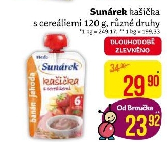Kašička do ručičky Sunárek