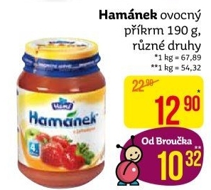Příkrm ovocný Hamánek