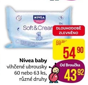 Vlhčené ubrousky dětské Nivea Baby