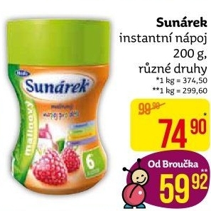 Instantní nápoj Sunárek