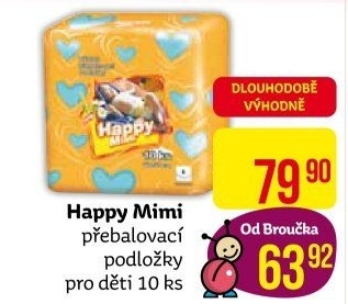 Podložky přebalovací Happy Mimi