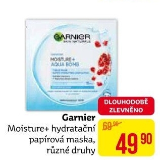 Papírová maska Moisture Match Garnier