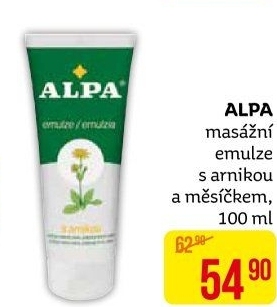 Emulze masážní Alpa