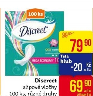 Vložky dámské slipové Discreet
