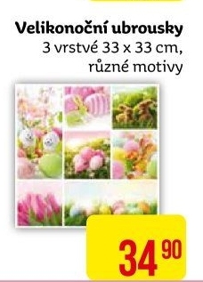 Ubrousky papírové velikonoční