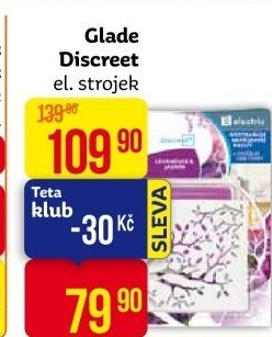 Osvěžovač vzduchu elektrický strojek Discreet Glade by Brise