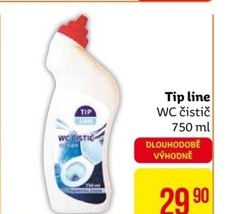 Čistič WC gelový Tip Line