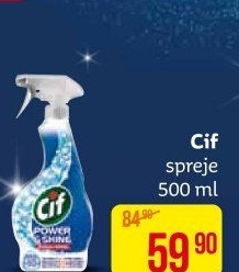 Čističe ve spreji Cif