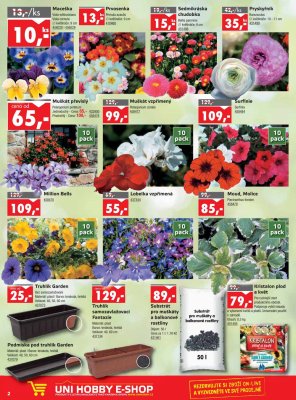 akční leták UNI HOBBY 8.3.2018-25.3.2018