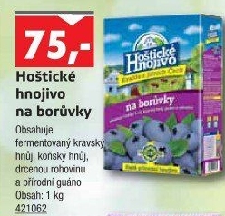 Hnojivo na borůvky Hoštické hnojivo