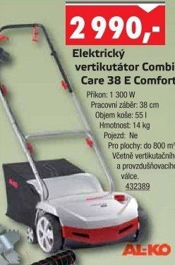 Elektrická travní fréza Al-Ko Comfort 38 E Combi Care