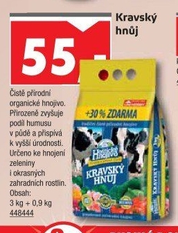 Kravský hnůj Hoštické hnojivo