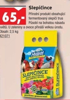 Hnojivo slepičince Hoštické hnojivo