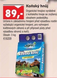 Koňský hnůj Agro