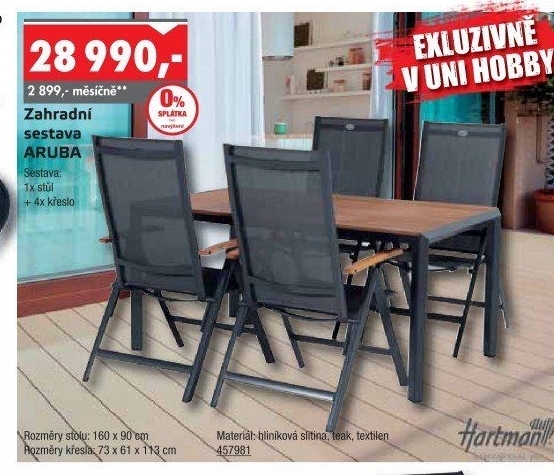 Zahradní set Aruba Hartman