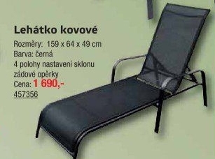 Zahradní kovové lehátko Fieldmann