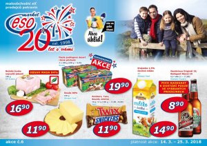 akční leták ESO MARKET 14.3.2018-25.3.2018