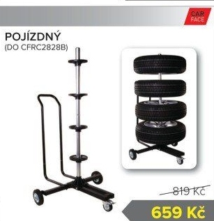 Pojizdný stojan na pneumatiky Carface