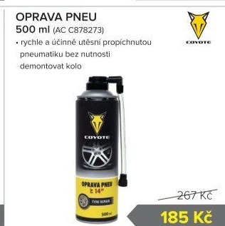 Oprava pneu Coyote