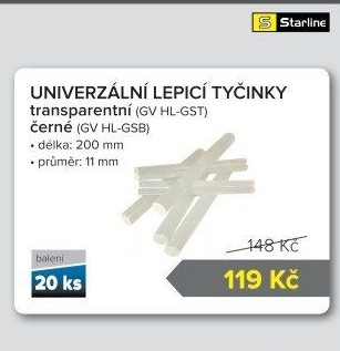 Tyčinky do tavné pistole Starline