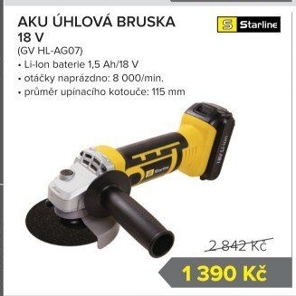 AKU úhlová bruska Starline