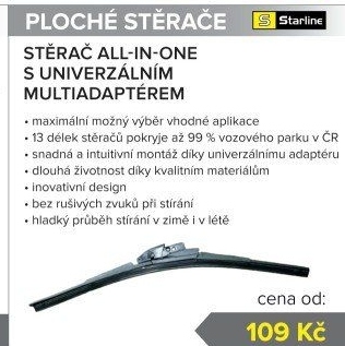 Ploché stěrače ALL-IN-ONE