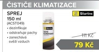 Čistič klimatizace ve spreji Starline