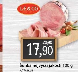 Šunka nejvyšší jakosti LE&amp
