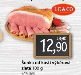 Šunka od kosti výběrová LE&amp