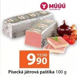 Paštika játrová písecká Maso uzeniny Písek