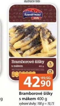 Bramborové šišky s mákem Vltavotýnské lahůdky