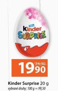 Čokoládové vajíčko s překvapením Kinder Surprise