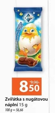 Zvířátka s nugátovou náplní Orion