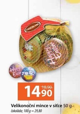 Čokoládové mince Chocoland