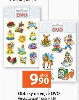 Obtisky na vajíčka Ovo