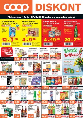 akční leták COOP 14.3.2018-27.3.2018