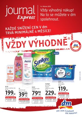 akční leták dm drogerie 14.3.2018-10.4.2018