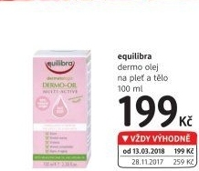 Multifunkční dermo olej Equilibra