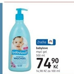 Mycí gel dětský čistící Babylove