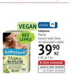 Čaj pro kojící matky bio Babylove