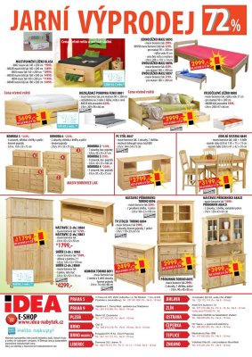 akční leták IDEA nábytek 15.3.2018-31.3.2018