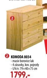 Prádelník 4 zásuvky 8034