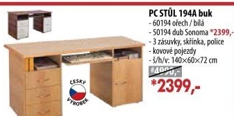 Stůl na počítač 194 buk