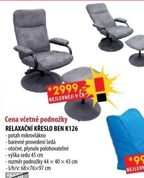 Relaxační křeslo BEN K126