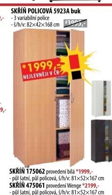 Policová skříň 5923 buk